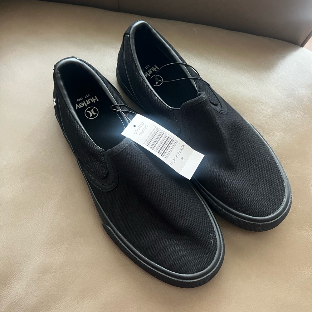 Hurley Men's Classic Black Loafers